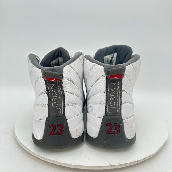 Nike Air Jordan 12 Retro Men Size 10.5 130690-160 White Dark Grey Training Shoes - Picture 5 of 11